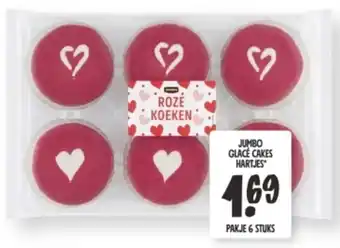 Jumbo GLACÉ CAKES HARTJES aanbieding