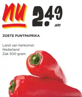 Jumbo ZOETE PUNTPAPRIKA 500g aanbieding