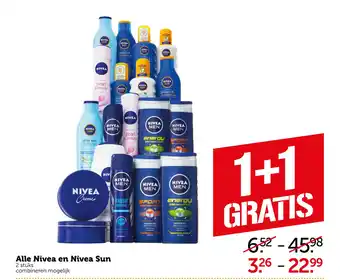 Coop Alle nivea en nivea sun aanbieding