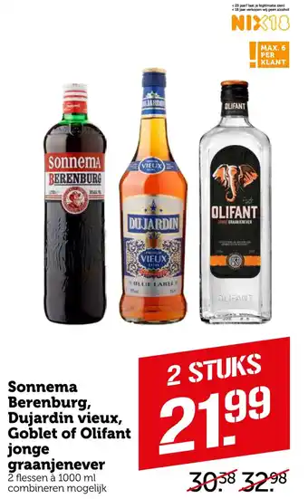 Coop Diverse dranken 1000 ml aanbieding