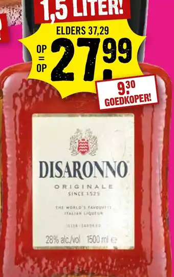 Dirck 3 DISARONNO aanbieding