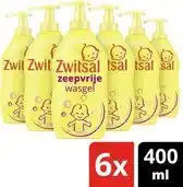 Bol.com Zwitsal Zeepvrije wasgel pomp - 6 x 400 ml aanbieding