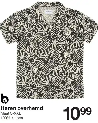 Zeeman Heren overhemd aanbieding