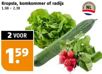 Poiesz Kropsla, komkommer of radijs aanbieding