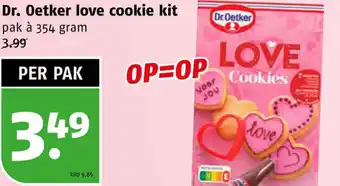 Poiesz Dr. Oetker love cookie kit 354g aanbieding