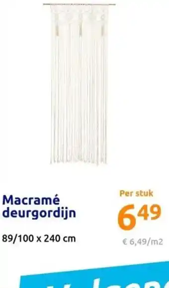 Action Macramé deurgordijn aanbieding