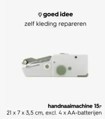 HEMA handnaaimachine aanbieding