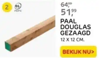 Praxis PAAL DOUGLAS GEZAAGD 12 x 12 cm aanbieding