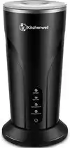 Bol.com Kitchenwell Melkopschuimer Electrisch - 4-in-1 - Melkopschuimers - Opschuimer Voor Melk - Milk Frother - Zwart aanbieding