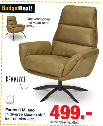 Budget Home Store Draaifauteuil Milano aanbieding