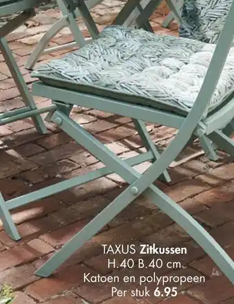 Casa Taxus zitkussen h.40 b.40 cm aanbieding