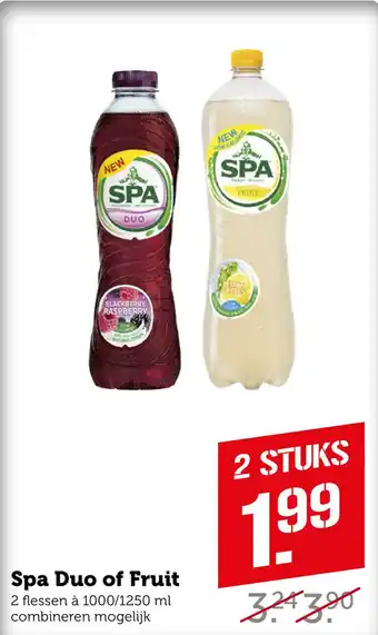 Coop Spa Duo of Fruit aanbieding