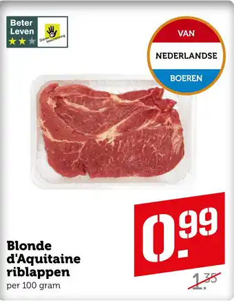 Coop Blonde d'Aquitaine riblappen aanbieding