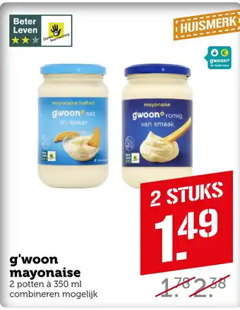 Coop g'woon mayonaise aanbieding