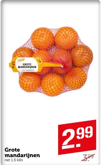 Coop Grote mandarijnen aanbieding