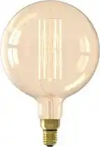 Bol.com Calex MegaGlobe XXL Goud - E27 LED Lamp - Filament Lichtbron Dimbaar - 105W - Warm Wit Licht aanbieding