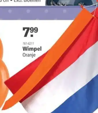 Marskramer Wimpel Oranje aanbieding