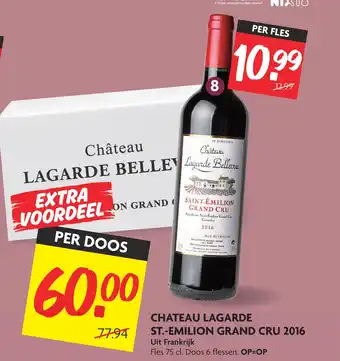 Dekamarkt CHATEAU LAGARDE ST.-EMILION GRAND CRU 2016 aanbieding