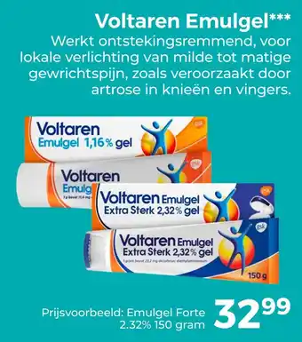 Trekpleister Voltaren Emulgel*** aanbieding