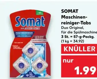 Kaufland DE SOMAT Maschinenreiniger-Tabs aanbieding