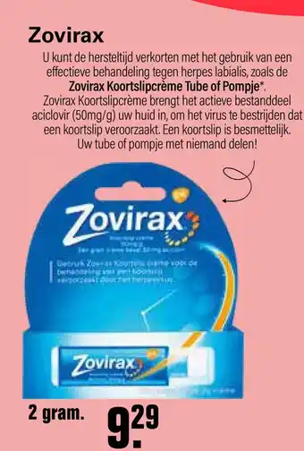 De Online Drogist Zovirax aanbieding