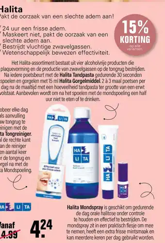 De Online Drogist Halita aanbieding