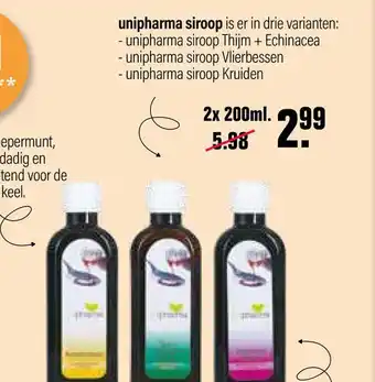 De Online Drogist unipharma siroop aanbieding