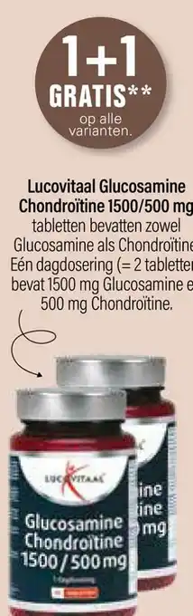 De Online Drogist Lucovitaal Glucosamine Chondroïtine 1500/500 mg aanbieding