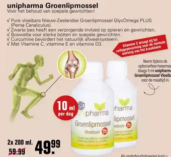 De Online Drogist unipharma Groenlipmossel aanbieding