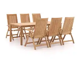 Kees Smit Sunyard Oxford/Liverpool 210cm dining tuinset 7-delig verstelbaar aanbieding