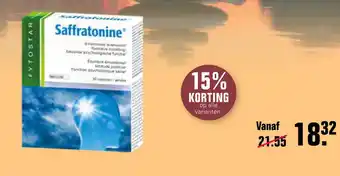 De Online Drogist Fytostar Saffratonine Capsules aanbieding