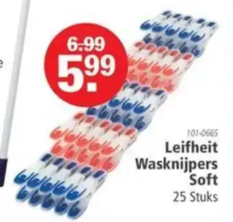 Marskramer Leifheit Wasknijpers Soft 25 Stuks aanbieding