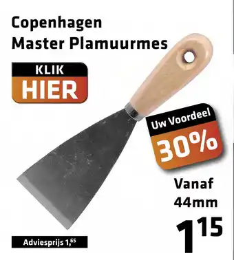 De voordeelmarkt Copenhagen Master Plamuurmes aanbieding