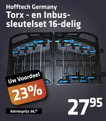 De voordeelmarkt Hofftech Germany Torx - en Inbus- sleutelset 16-delig aanbieding