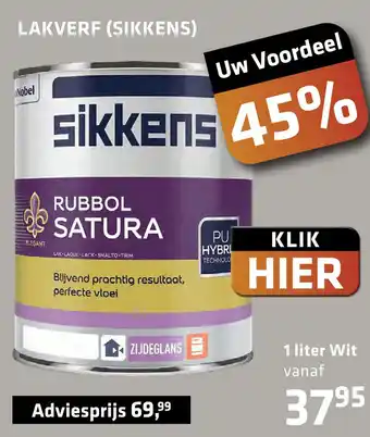 De voordeelmarkt LAKVERF (SIKKENS) aanbieding