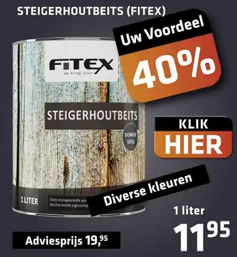 De voordeelmarkt STEIGERHOUTBEITS (FITEX) aanbieding