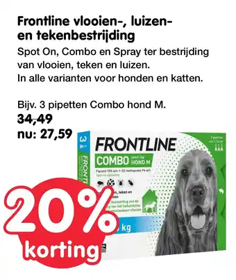 Jumper Frontline vlooien, luizen en tekenbestrijding aanbieding