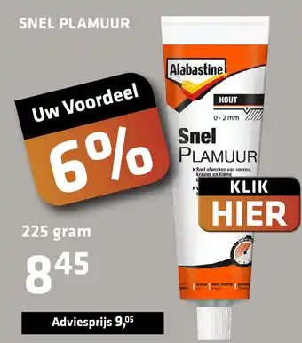 De voordeelmarkt SNEL PLAMUUR aanbieding