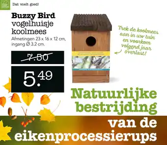 Dierspecialist Buzzy Bird vogelhuisje koolmees aanbieding