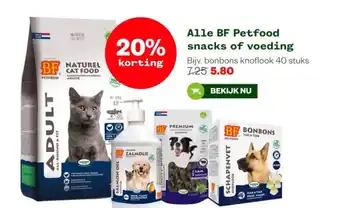 Welkoop Alle BF Petfood snacks of voeding aanbieding