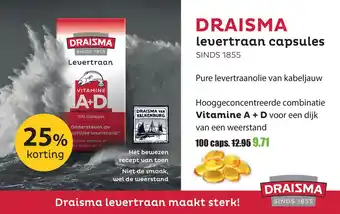 Gezond & Wel Draisma Levertraan Capsules aanbieding