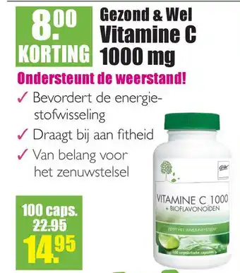 Gezond & Wel Gezond & Wel Vitamine C 1000 mg aanbieding