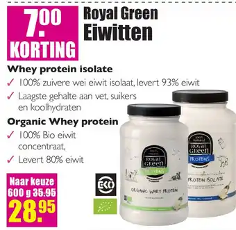 Gezond & Wel Royal Green Eiwitten aanbieding