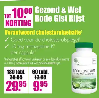 Gezond & Wel Gezond & Wel Rode Gist Rijst aanbieding