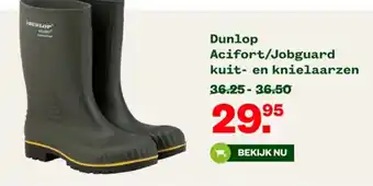 Welkoop Dunlop Acifort/Jobguard kuit en knielaarzen aanbieding