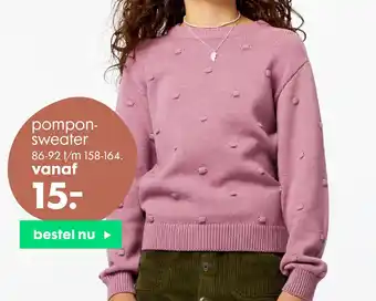 HEMA Pomponsweater aanbieding