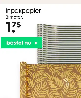 HEMA inpakpapier aanbieding