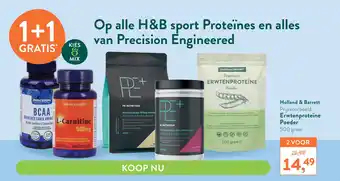 Holland & Barrett Op alle H&B sport Proteines en alles van Precision Engineered aanbieding