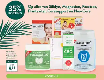 Holland & Barrett Op alles van Silidyn, Magnesion, Facetrex, Plantavital, Curesupport en Neo-Cure aanbieding