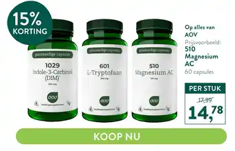 Holland & Barrett Op alles van AOV aanbieding